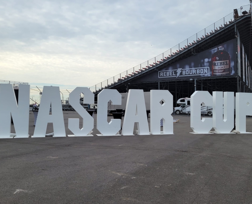 Nascar sign at raceway